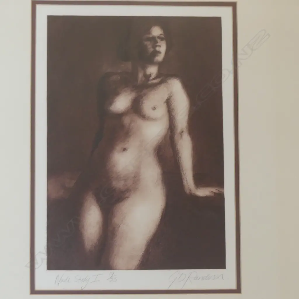 G. D. RANDERSON 'NUDE STUDY I' PRINT 19/25 325x225mm Image 1++