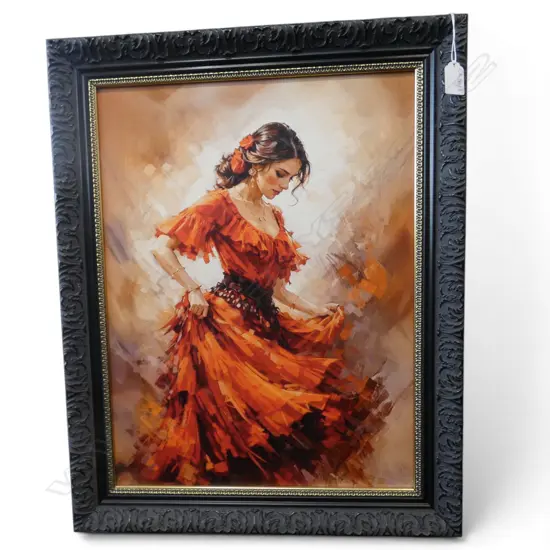 AI DIGITAL PRINT ON CANVAS BOARD 500x375mm (SPANISH DANCER)