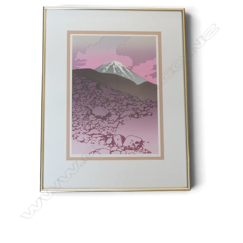 MALCOLM WARR, MT NGAURUHOE SUNSET, PRINT Ed.21/99, 430x310mm Image 1++