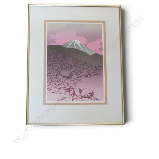 MALCOLM WARR, MT NGAURUHOE SUNSET, PRINT Ed.21/99, 430x310mm