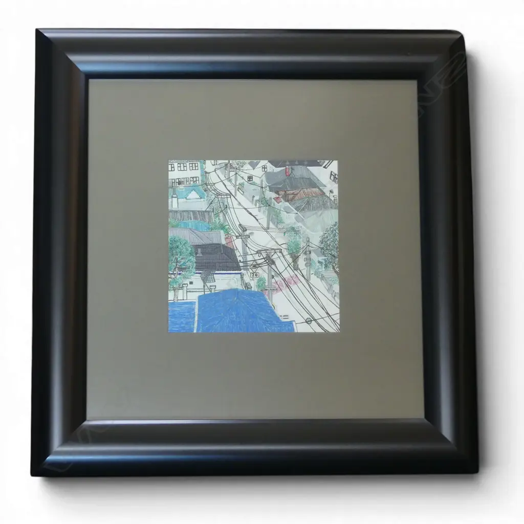 KYLE O'REGAN, THE NEIGHBOURHOOD, INK ON PAPER, 210x210mm 2008 Wellington winner Yellow Pages Art Awards Image 1++