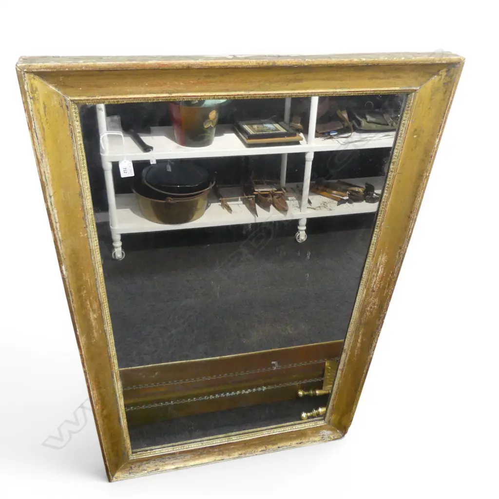 ANTIQUE GILT FRAMED MIRROR 790x1270mm Image 1++