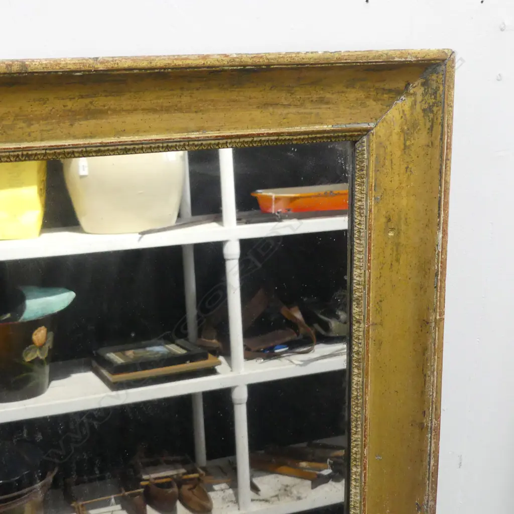 ANTIQUE GILT FRAMED MIRROR 790x1270mm Image 1++