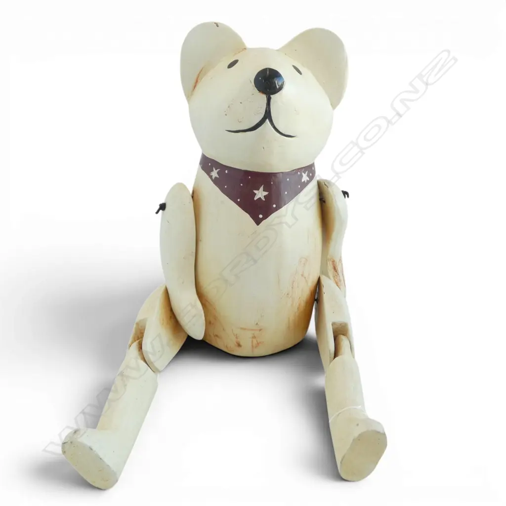 ARTICULATED WOODEN BEAR, L.500MM Image 1++