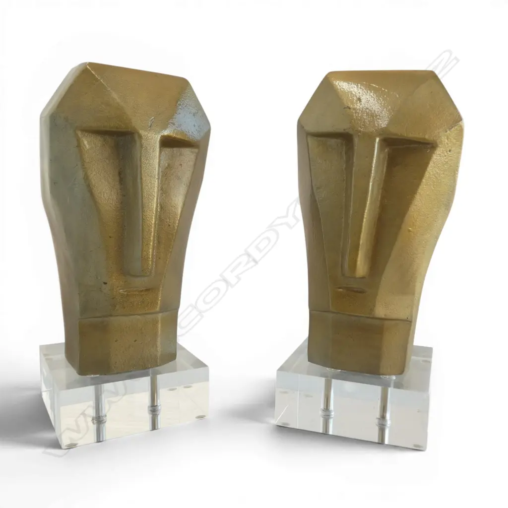 PR GOLD METAL HEADS ON ACRYLIC BASES H.300mm Image 1++