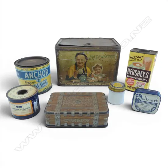 7 TINS MAZAWATTEE, ANCHOR, MARMITE, HERSHEY’S, J&J, HALLMARK