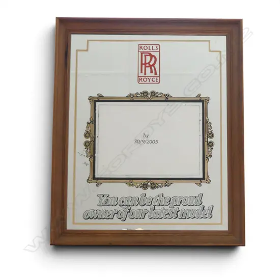ROLLS ROYCE PROUD OWNER WALL MIRROR H520 W420MM