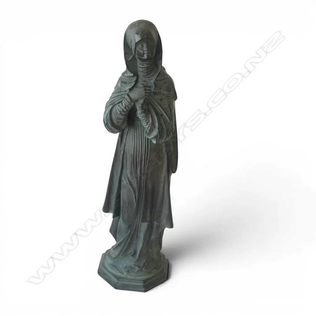BRONZE MADONNA STATUE H.380mm Image 1++