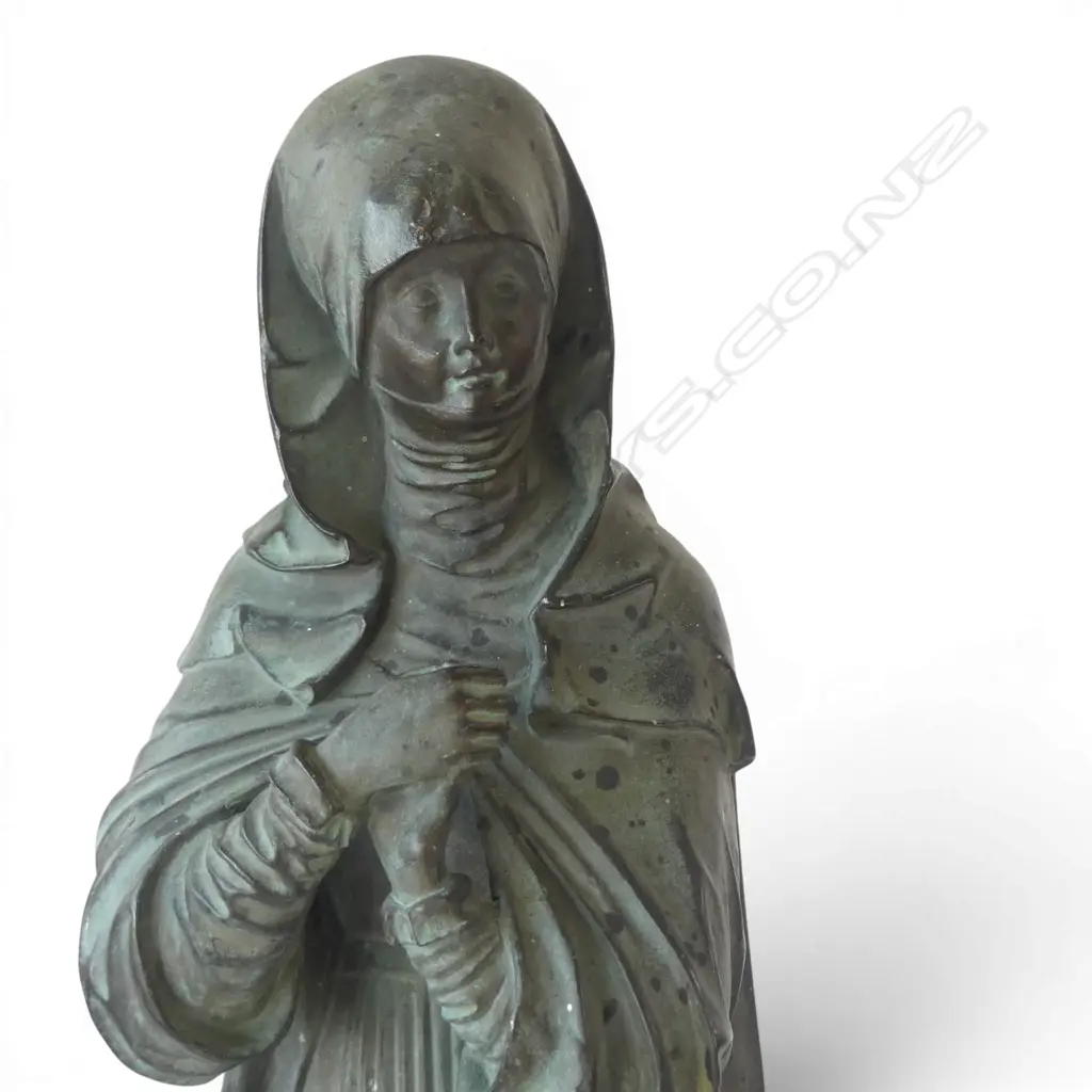 BRONZE MADONNA STATUE H.380mm Image 1++