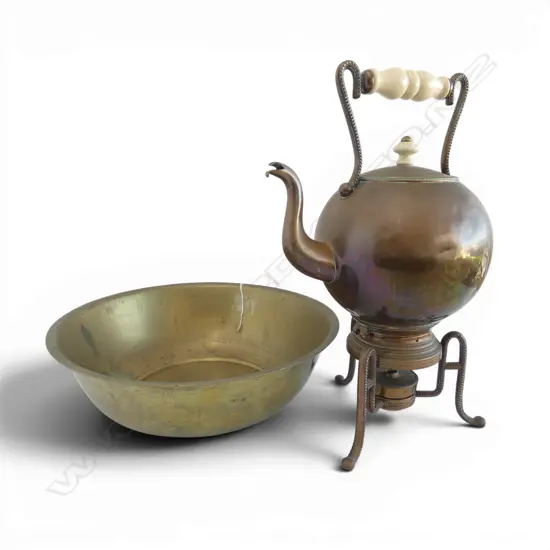 COPPER BOWL & KETTLE Dia.335mm