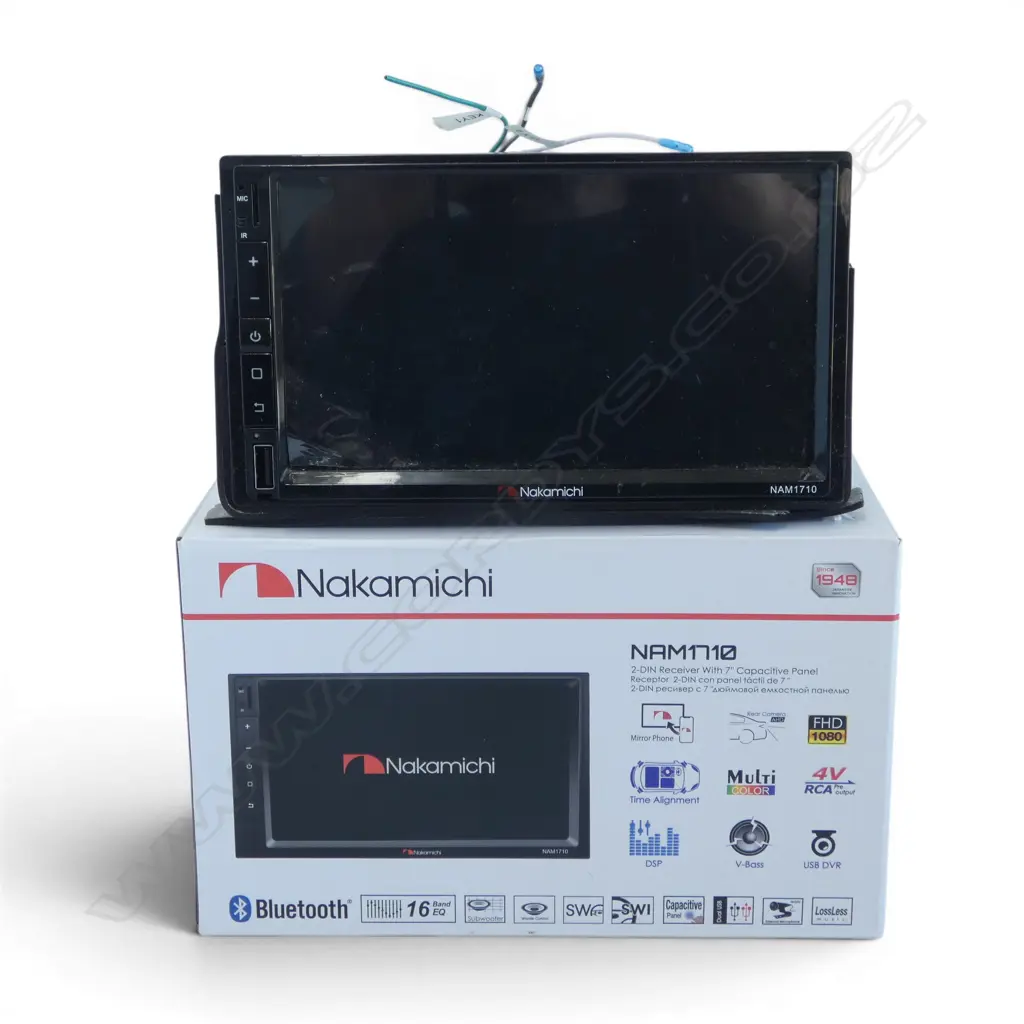 NAKAMICHI NAM1710 HEAD UNIT DOUBLE DIN RRP $268.00 AS NEW Image 1++
