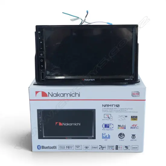 NAKAMICHI NAM1710 HEAD UNIT DOUBLE DIN RRP $268.00 AS NEW