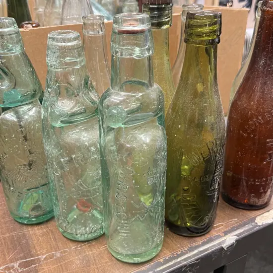 9 OLD NZ NAMED BOTTLES: includes 3 codd neck etc...