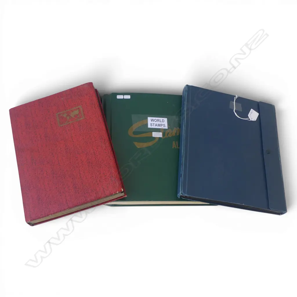 3 STAMP ALBUMS; NZ HEALTH, TURKEY, WORLD Image 1++