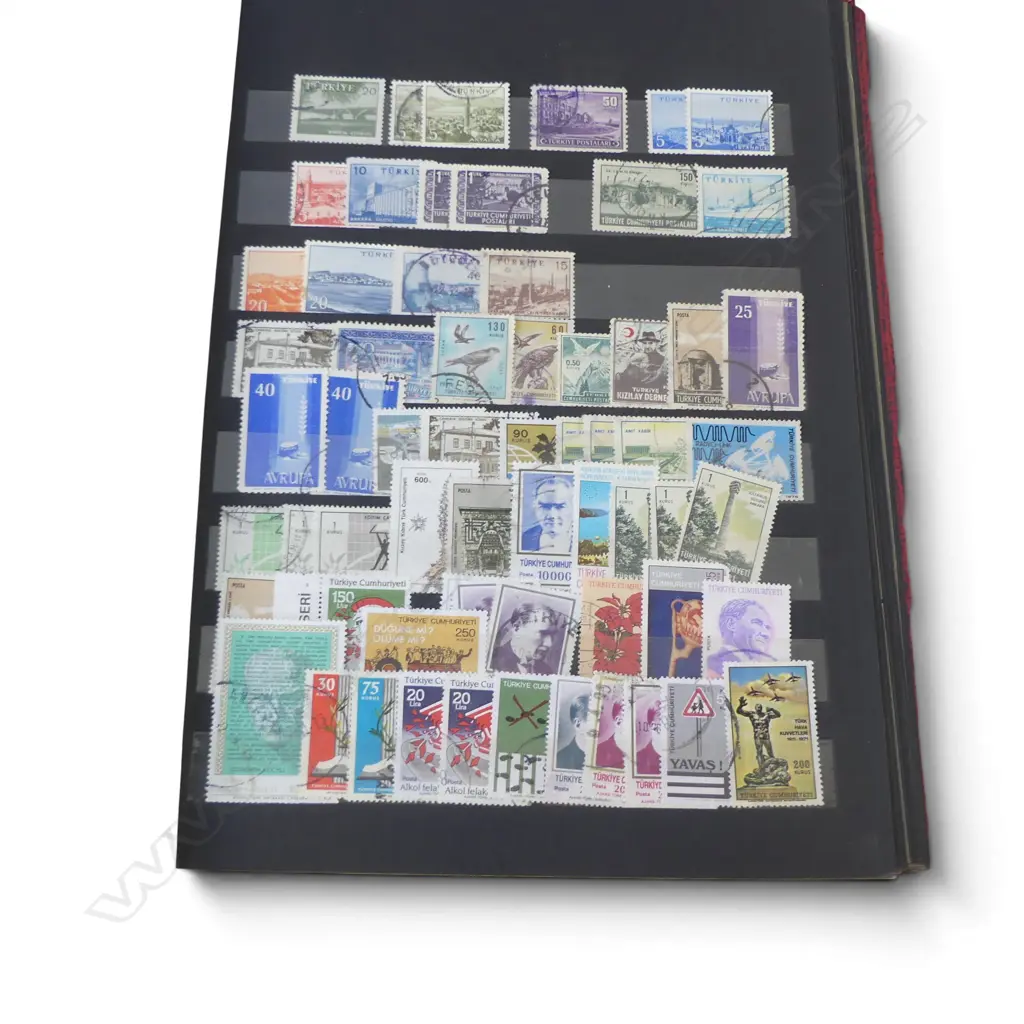 3 STAMP ALBUMS; NZ HEALTH, TURKEY, WORLD Image 1++