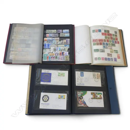 3 STAMP ALBUMS; NZ HEALTH, TURKEY, WORLD