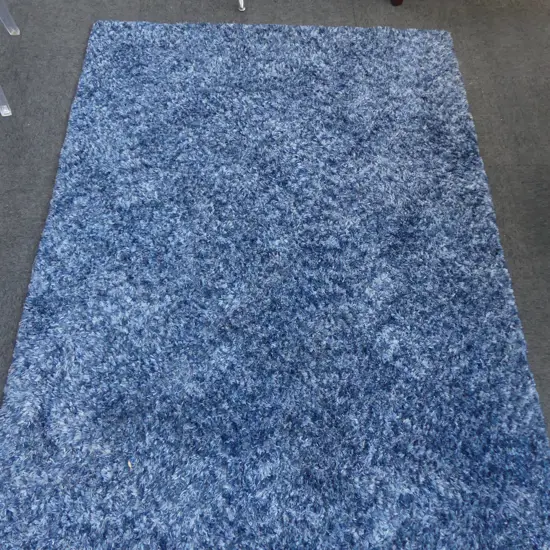 CONTEMPORARY BLUE PILE RUG 2350x1600mm