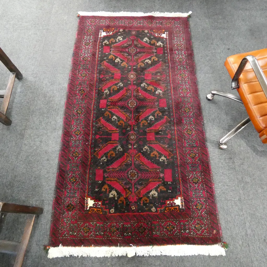 PERSIAN HAND KNOTTED WOOL PILE RUG  Image 1++