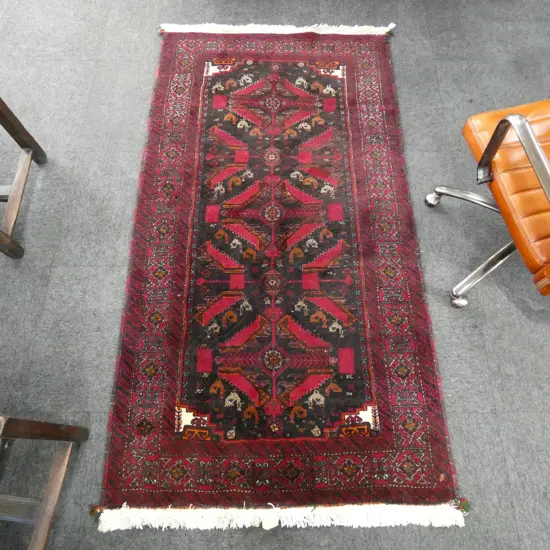 PERSIAN HAND KNOTTED WOOL PILE RUG 