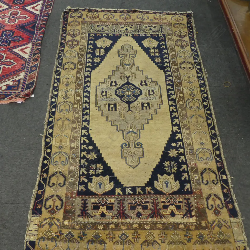 HAND KNOTTED ALL WOOL RUG 2400x1220mm Image 1++