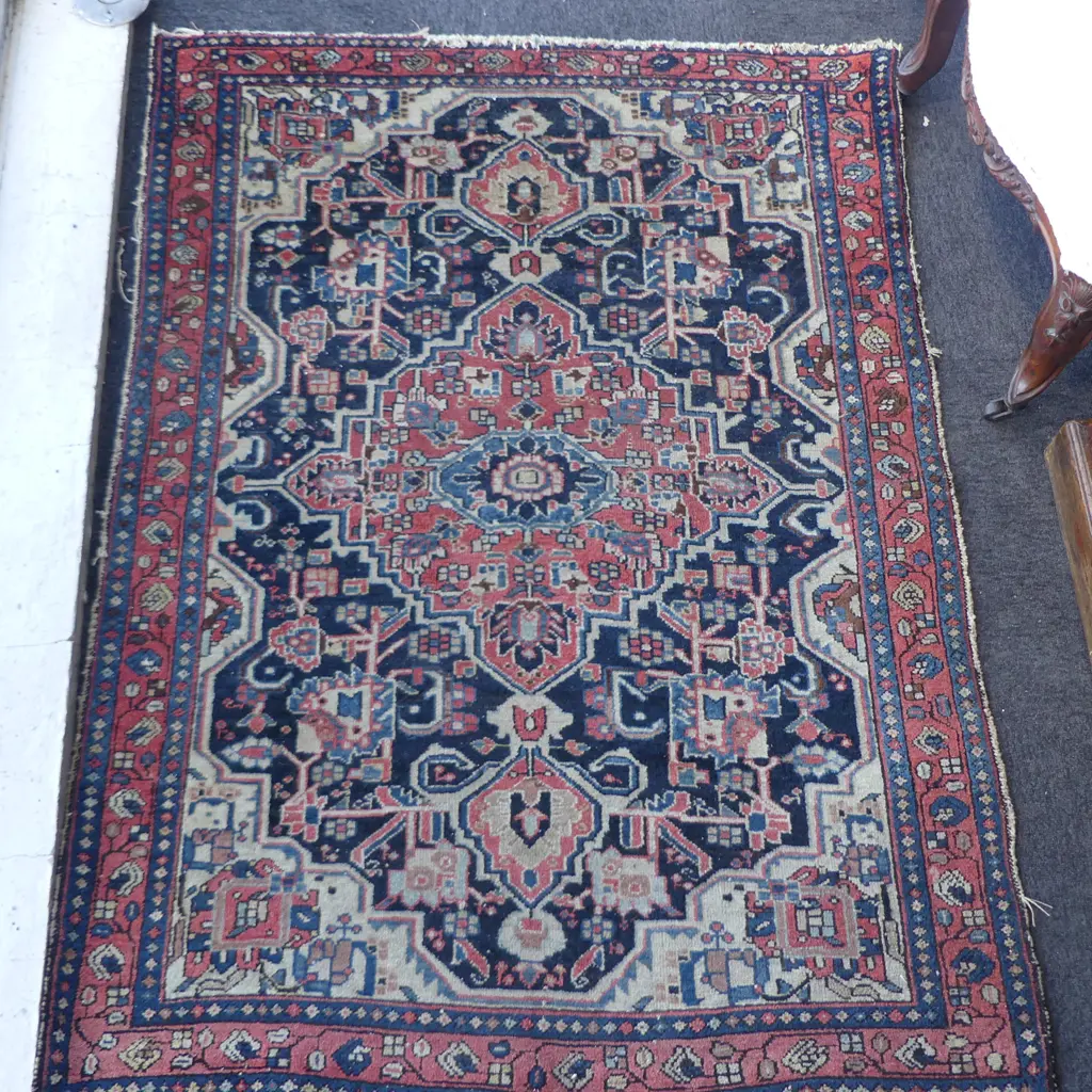 HAND KNOTTED WOOL PILE RUG 1510x1100mm Image 1++