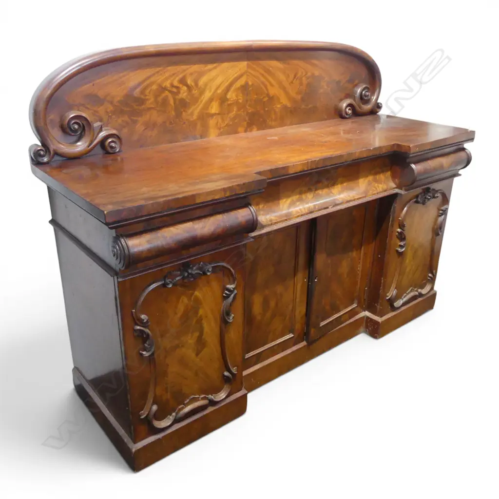 VICTORIAN FLAME MAHOGANY SIDEBOARD 1835x590x990mm Image 1++