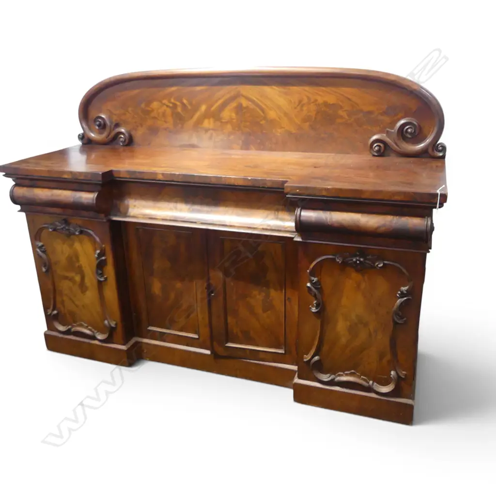 VICTORIAN FLAME MAHOGANY SIDEBOARD 1835x590x990mm Image 1++