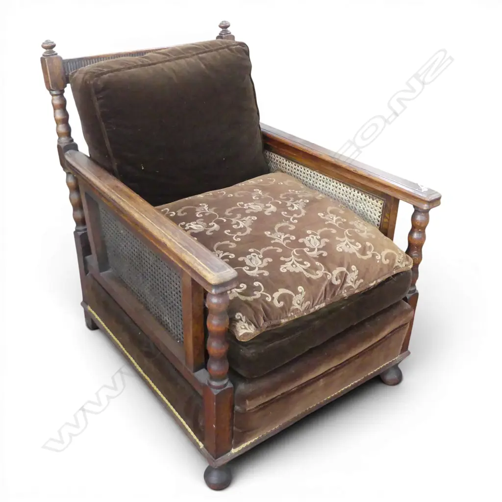 OAK & CANE BERGERE ARMCHAIR H.850mm Image 1++