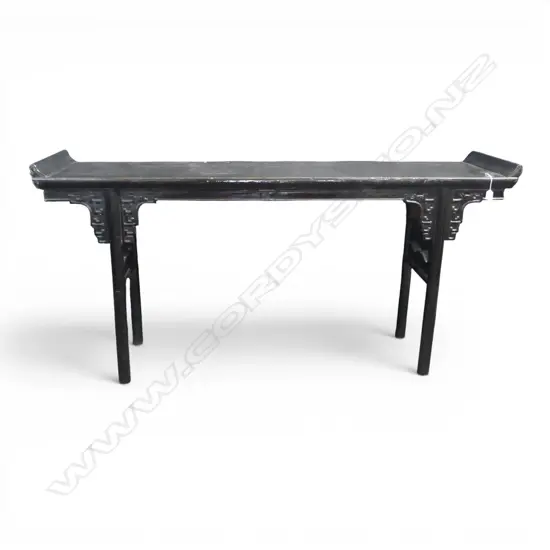CHINESE BLACK LACQUER ALTAR TABLE 1830x440x880mm