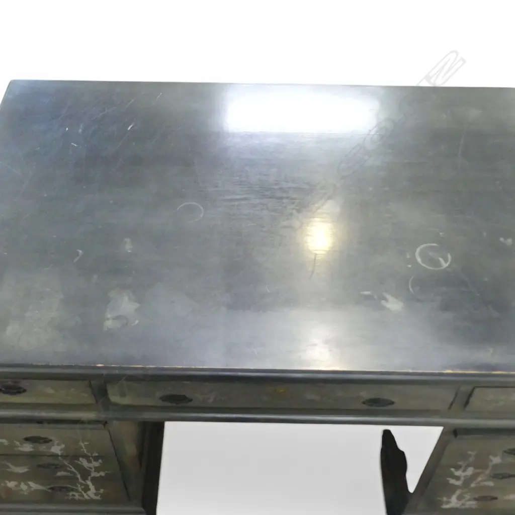 EBONISED ORIENTAL DESK 1380x860x760mm Image 1++