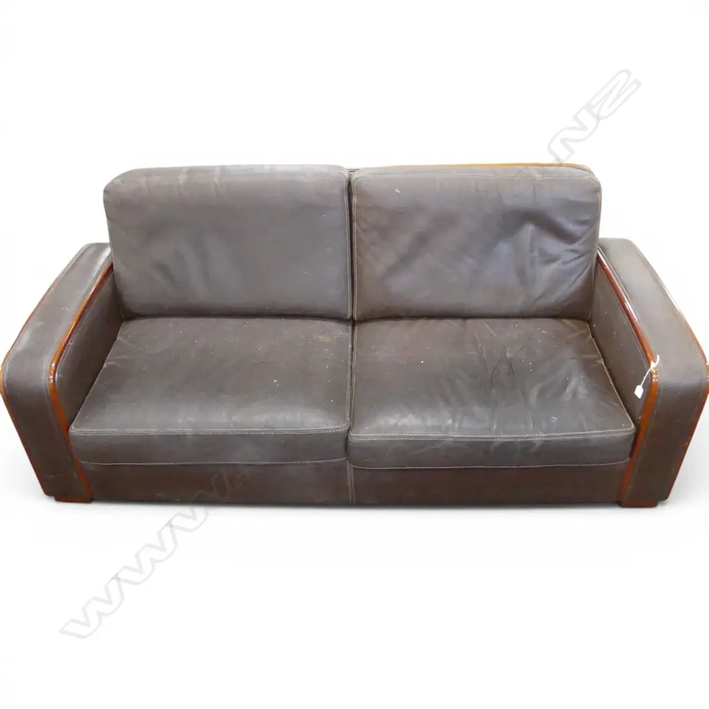 VINTAGE LEATHER 3 SEATER SOFA leather requires attention 2040x840x800mm Image 1++