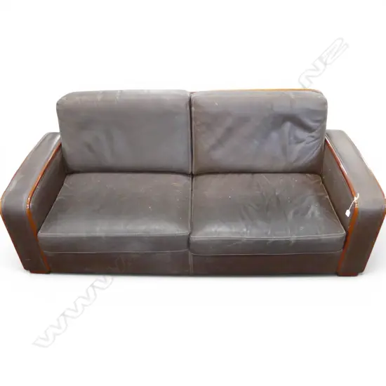 VINTAGE LEATHER 3 SEATER SOFA leather requires attention 2040x840x800mm