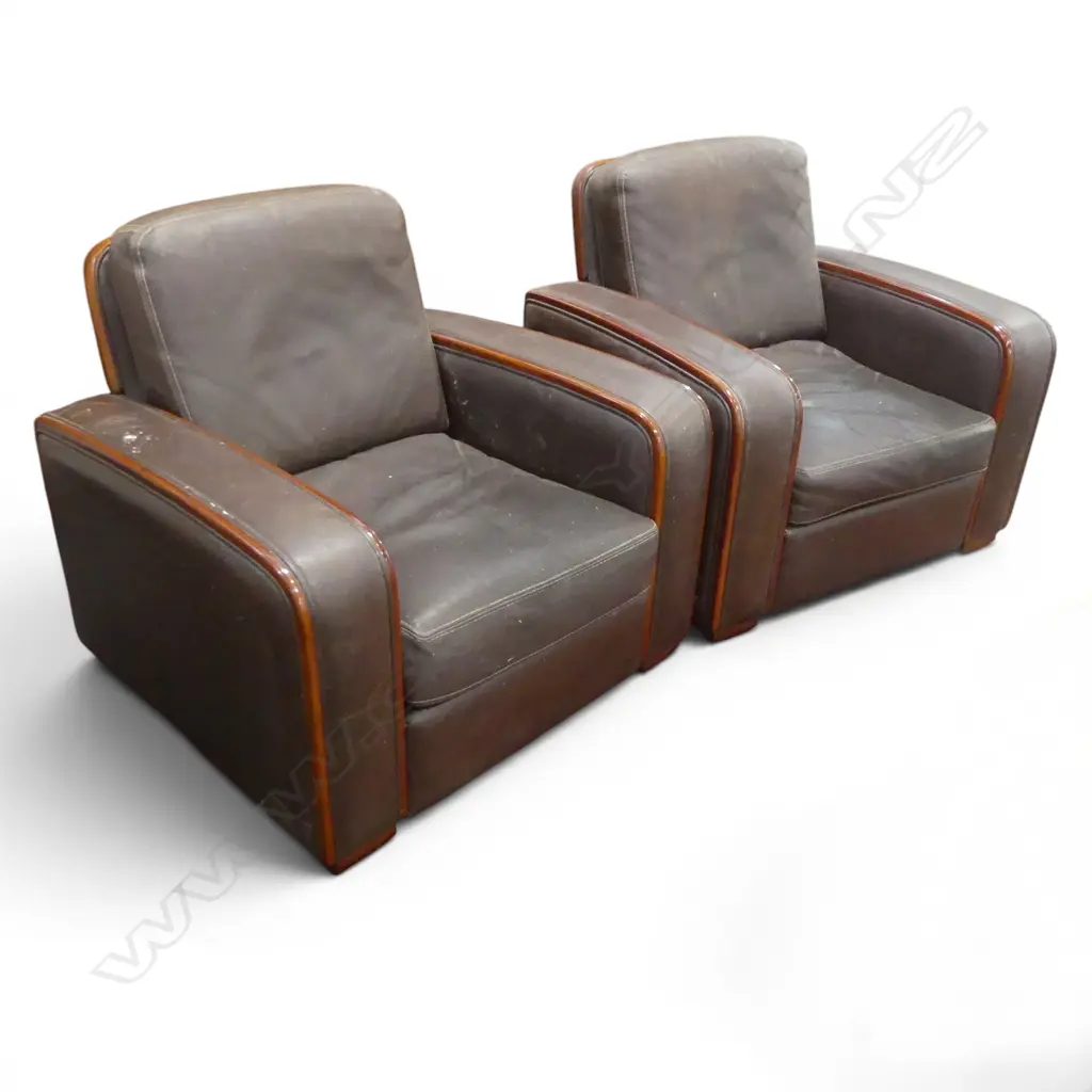 PR VINTAGE LEATHER ARMCHAIRS leather requires attention 940x840x800mm Image 1++