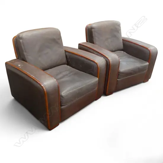 PR VINTAGE LEATHER ARMCHAIRS leather requires attention 940x840x800mm