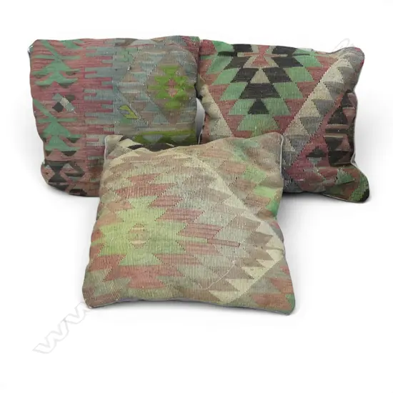 3 KELIM CUSHIONS 