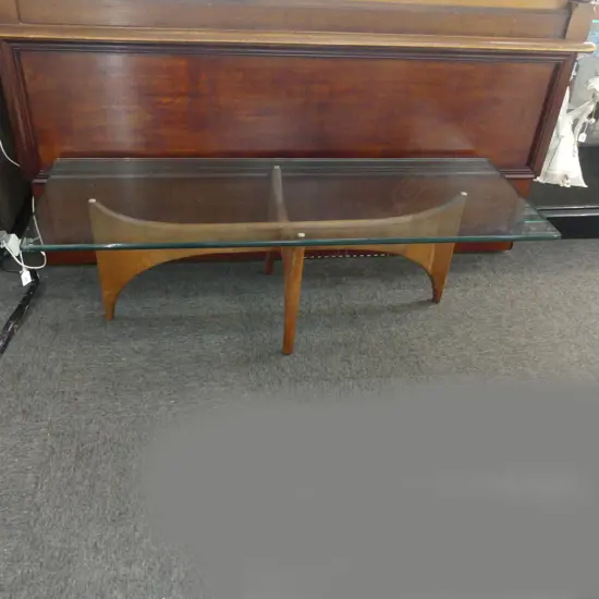 RETRO GLASS TOP COFFEE TABLE 1360x500x400mm