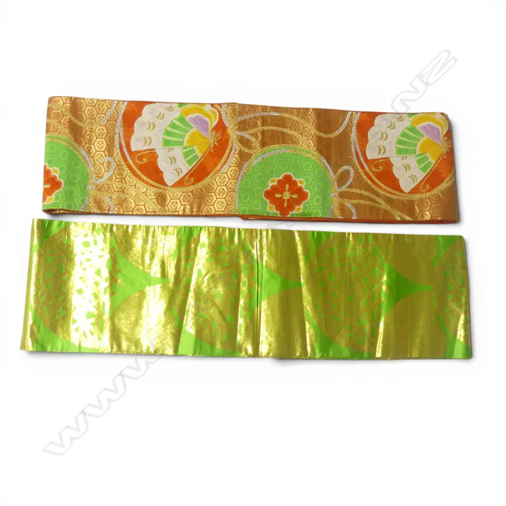 2 HANDWOVEN SILK OBI Image 1++