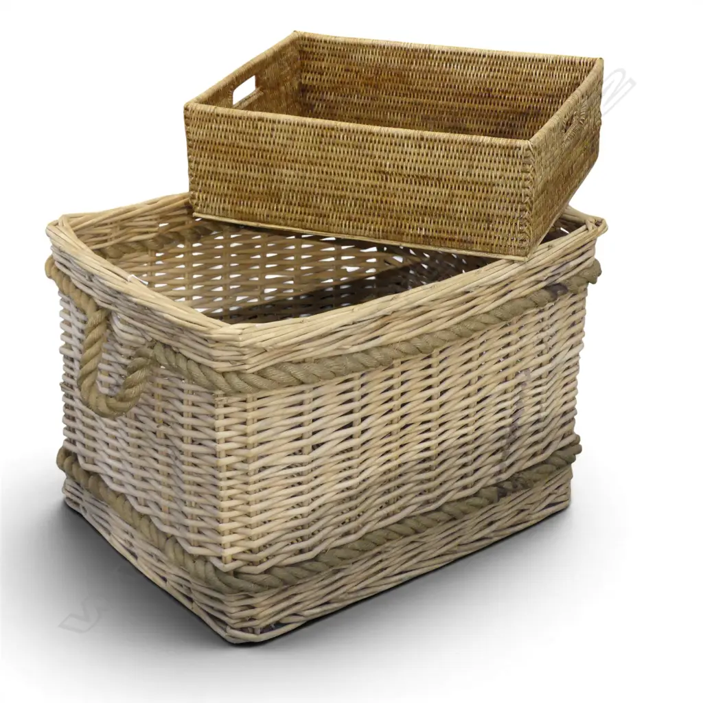2 CANE BASKETS W.680mm Image 1++