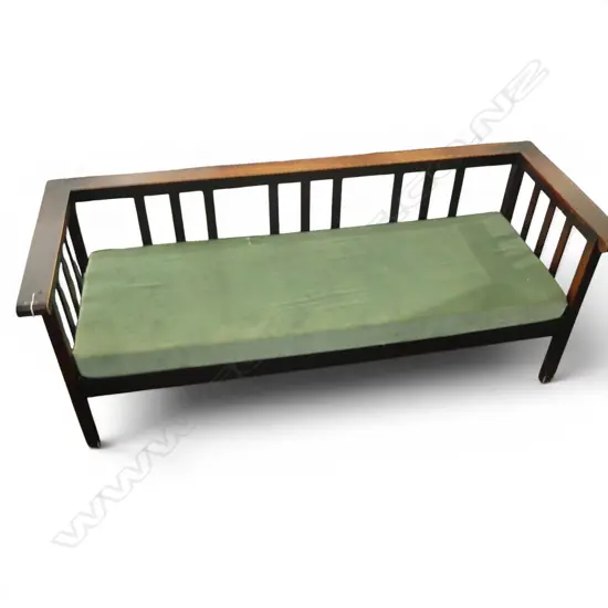 ARTS & CRAFTS STYLE SOFA, OLD BORER TO BACK LEG 1920x735x745mm