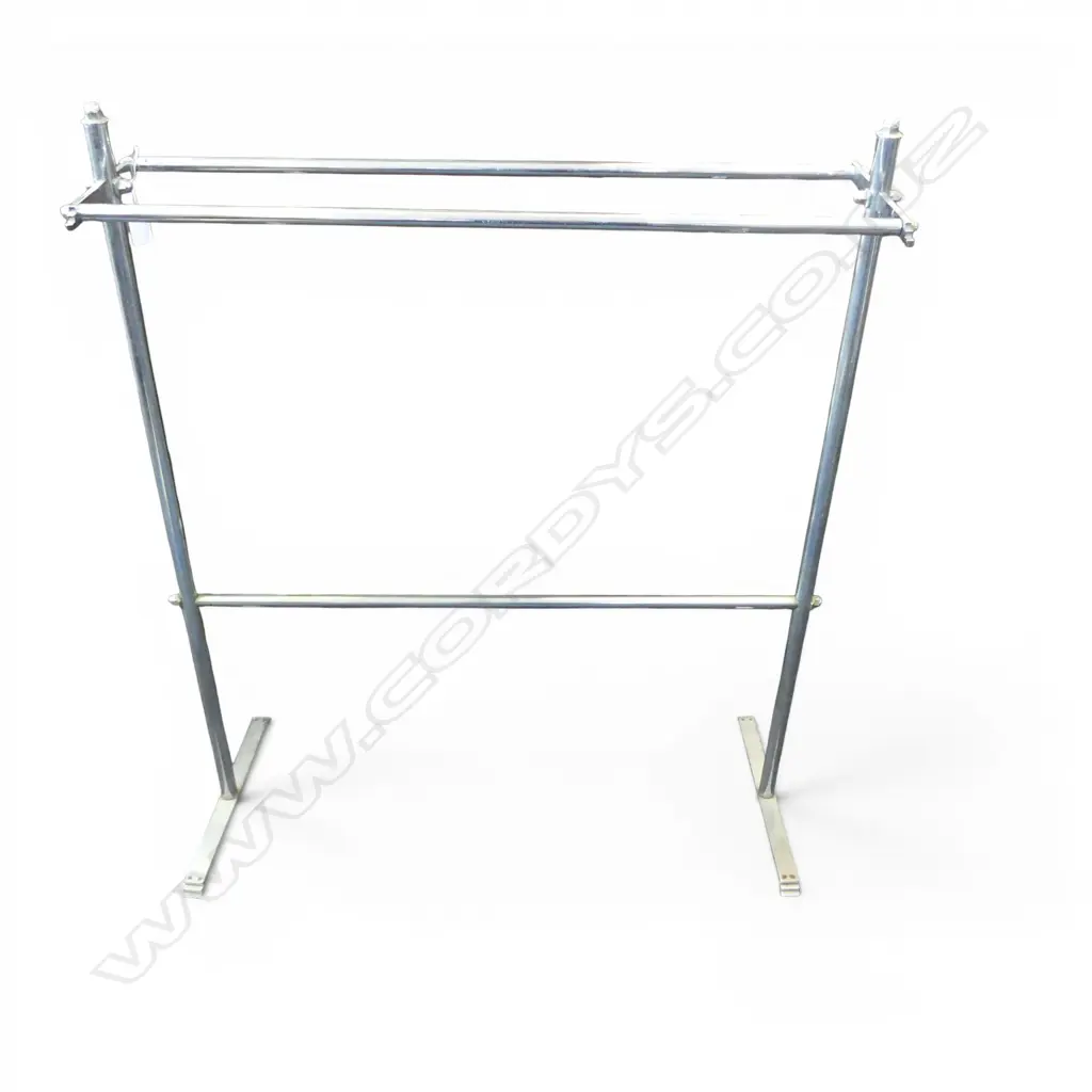 ART DECO CHROME TOWEL RAIL L.820mm Image 1++