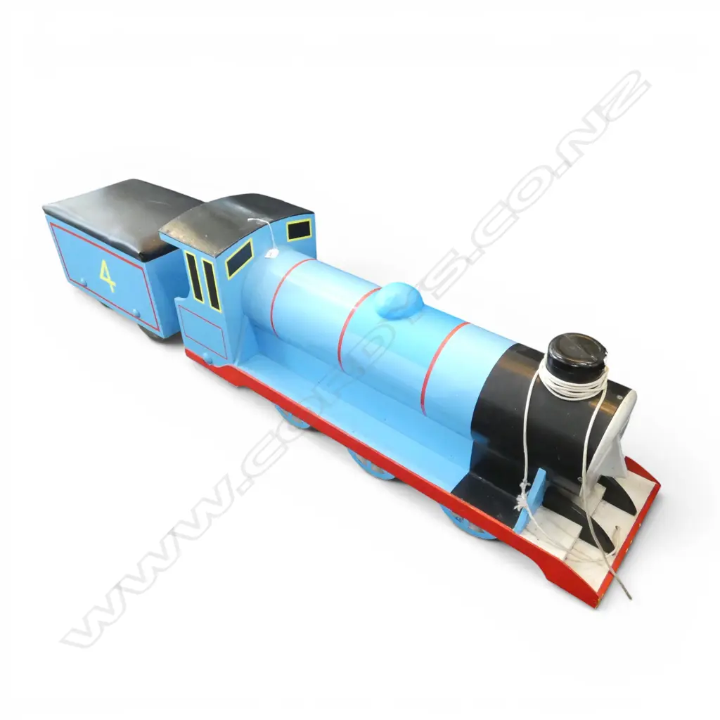 'GORDON THE TANK ENGINE' SCRATCH BUILT RIDE ON TRAIN L.1100mm & FENDER L.500mm Image 1++