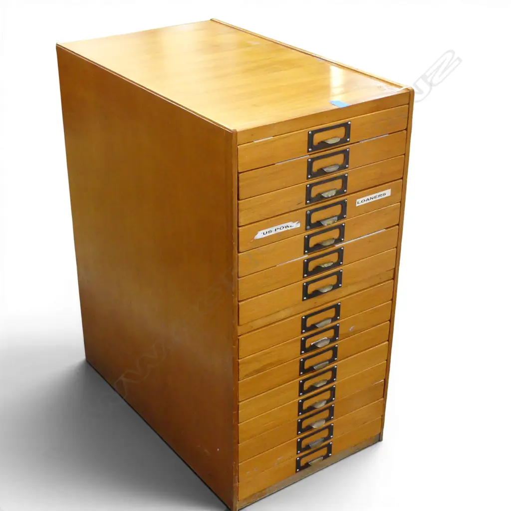 WOODEN FILING CABINET 355x585x705mm - MADE FOR EYE GLASSES Image 1++