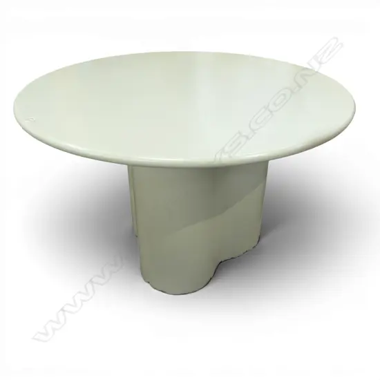 CONTEMPORARY WOODEN CIRCULAR TABLE Dia.1250 H.760mm