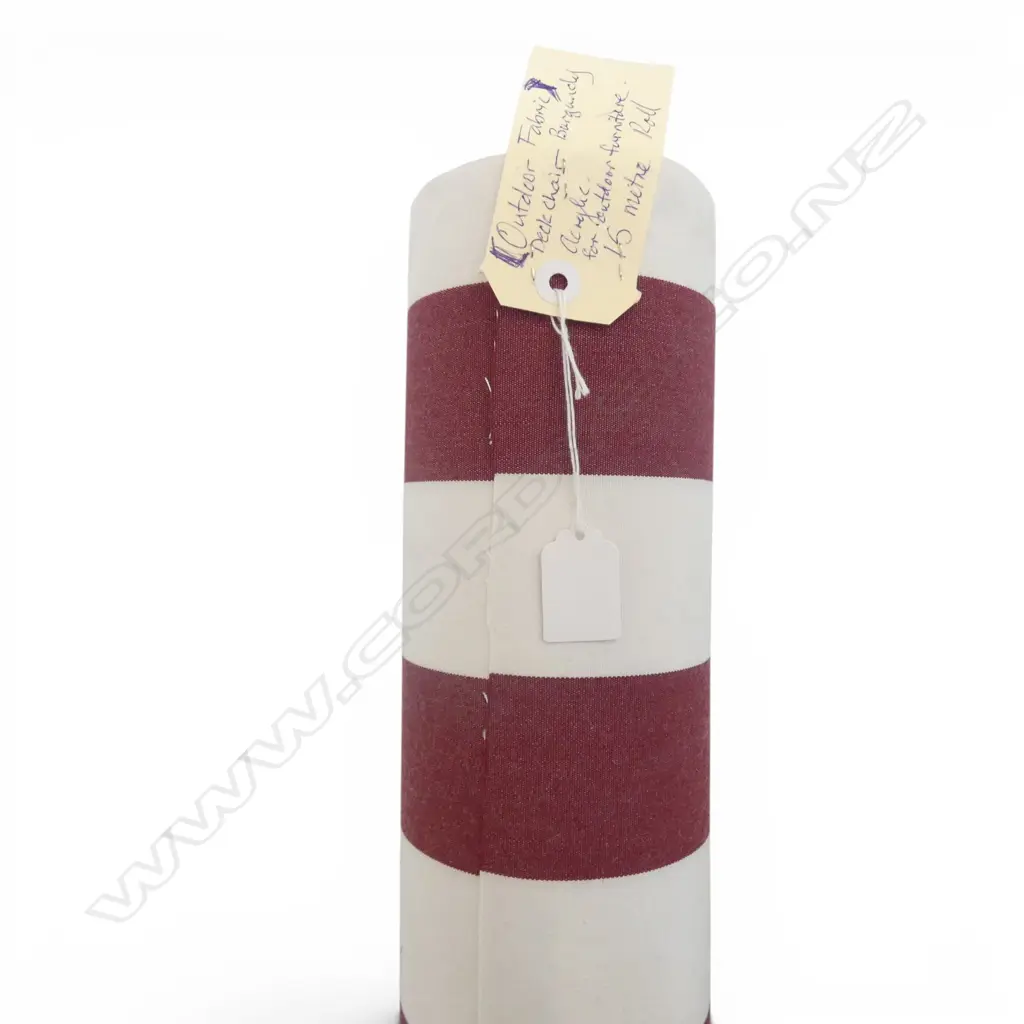 OUTDOOR FABRIC ROLL; DECK  CHAIR BURGANDY, ACRYLIC, 15M  Image 1++