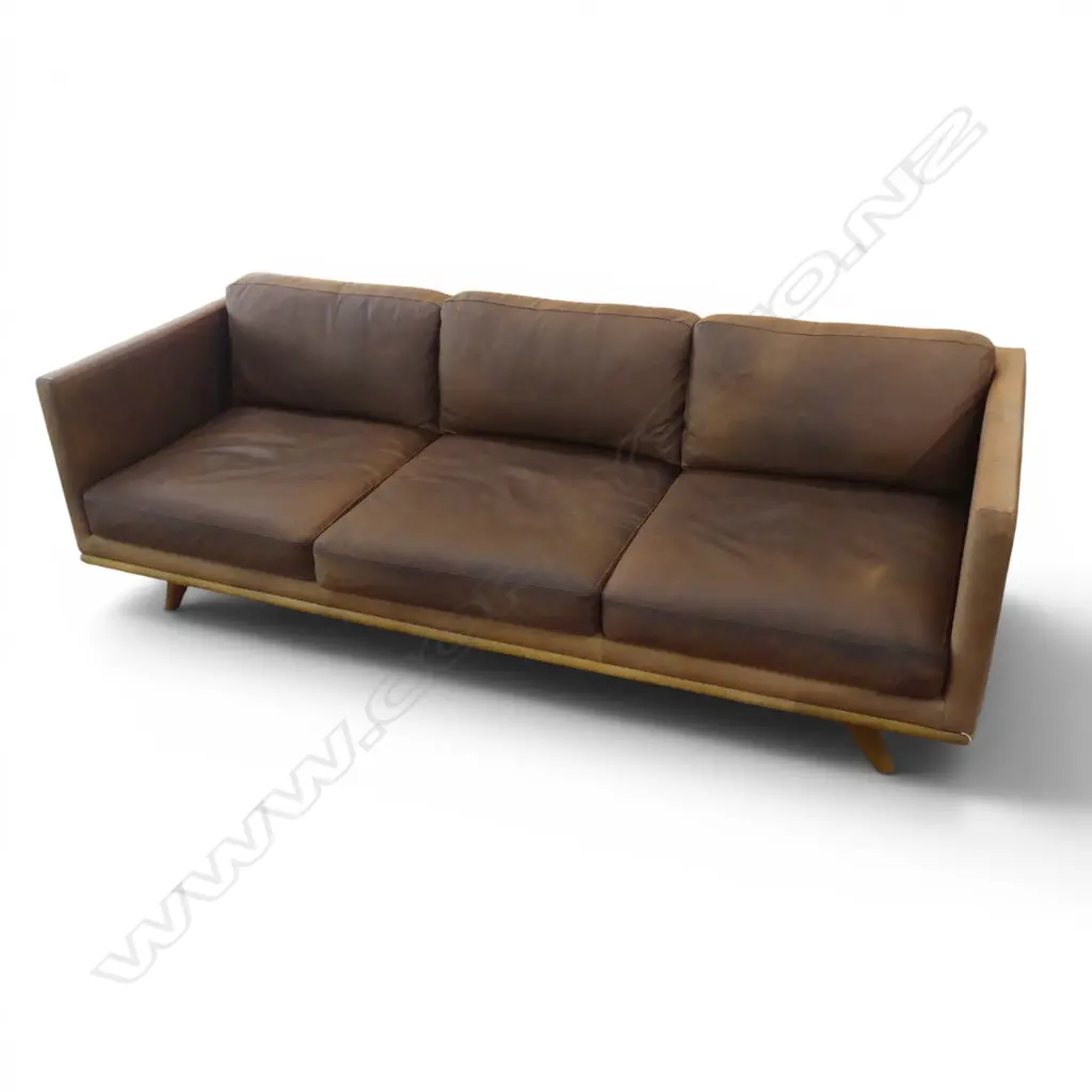 MODERN LEATHER SOFA 2060x865x700mm Image 1++