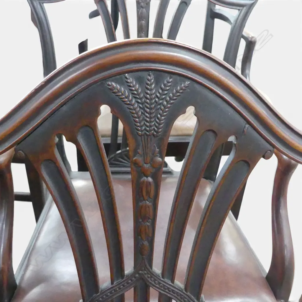 6 GEORGIAN STYLE CHAIRS including two carvers  Image 1++
