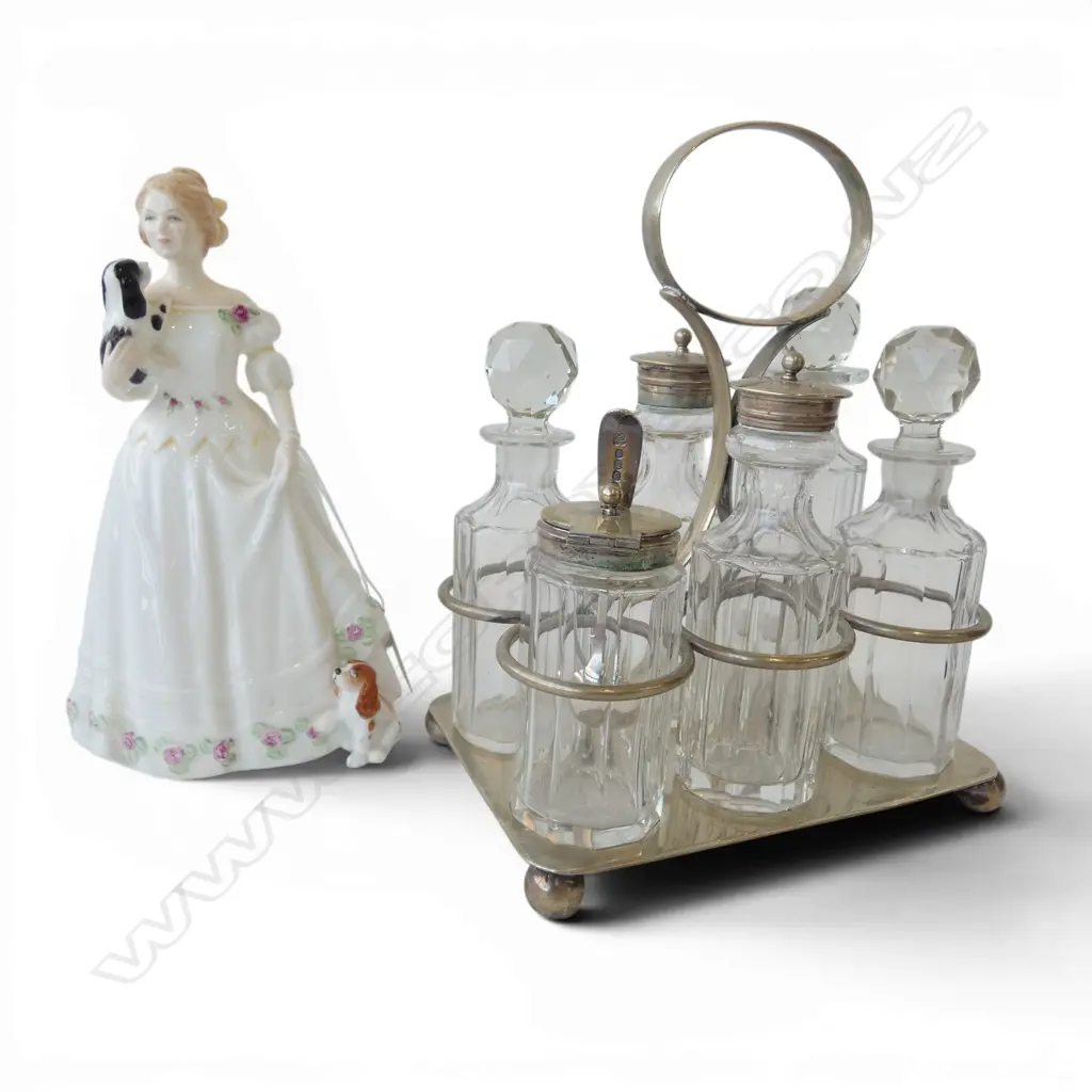 ROYAL DOULTON 'TAKE ME HOME' H.200mm + EP CRUET SET (STG SILVER TEASPOON) Image 1++