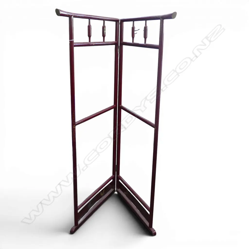 JAPANESE LACQUER KIMONO STAND three hooks need replacing H.1555mm Image 1++
