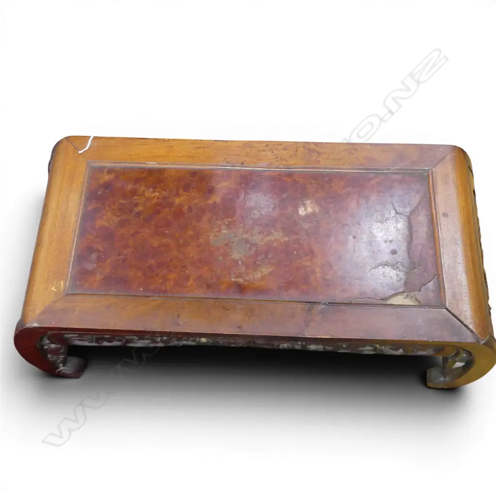 CHINESE ROSEWOOD LOW TABLE all faults W.830mm Image 1++