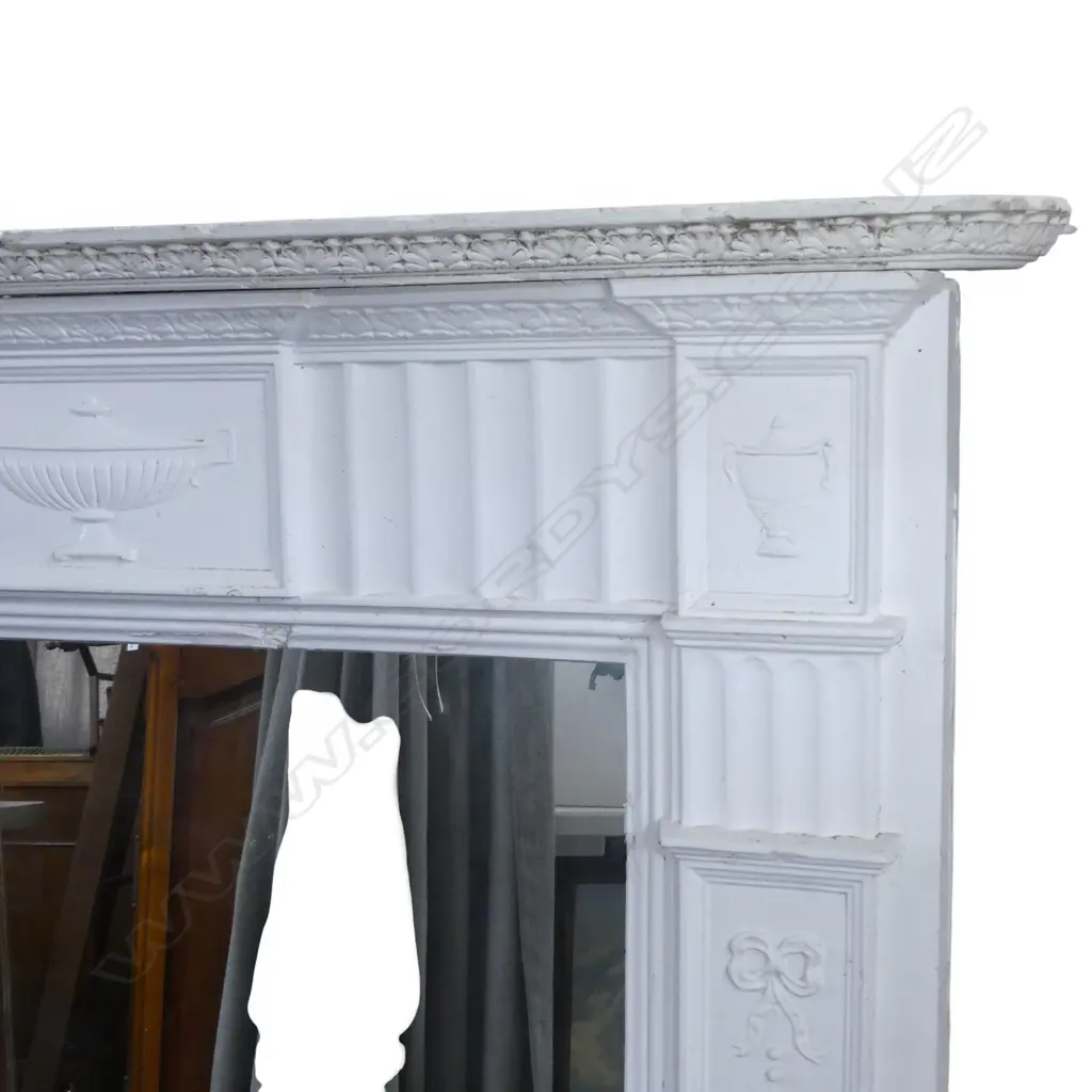 WHITE MOULDED PLASTER  FIRE SURROUND H1370MM Image 1++